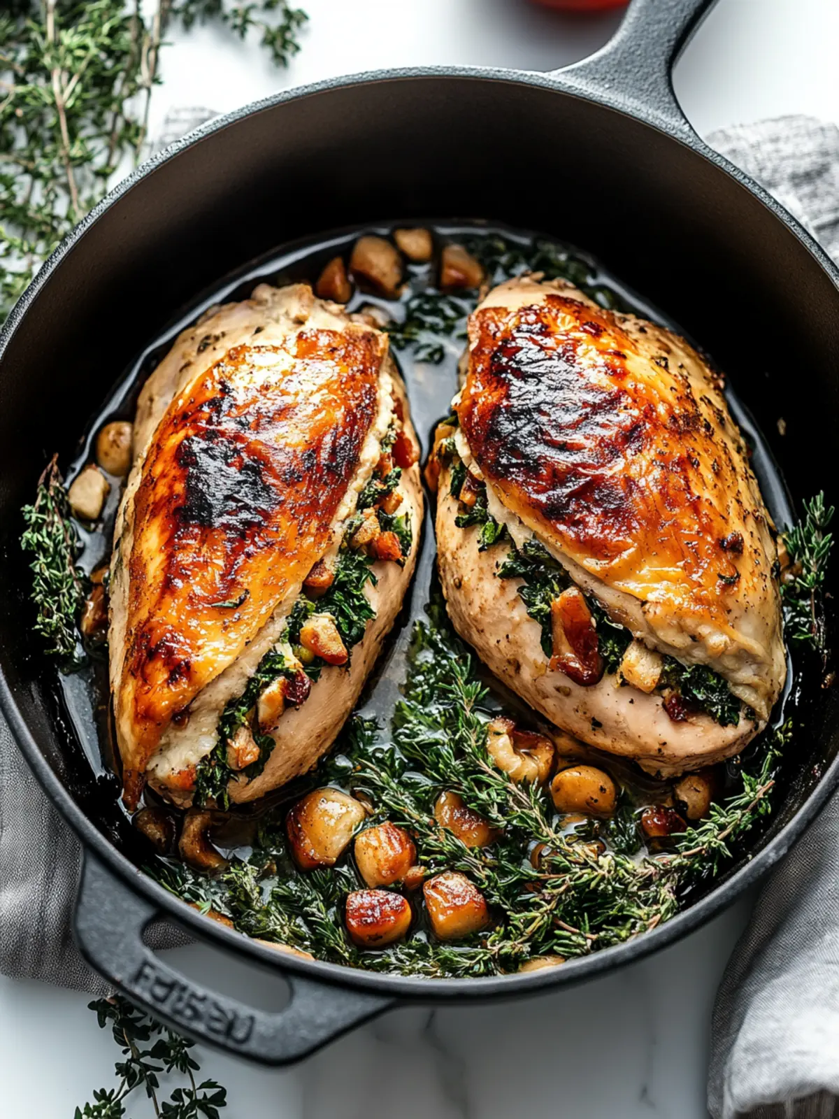 Christmas Stuffed Chicken Breast