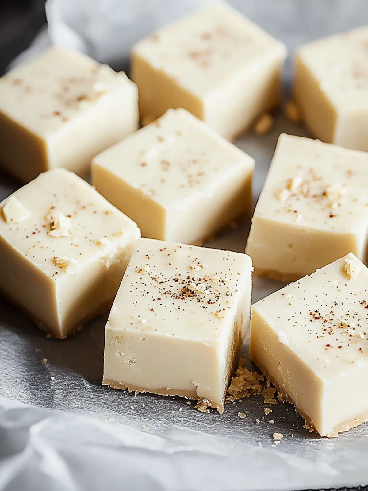 Christmas Eggnog Fudge