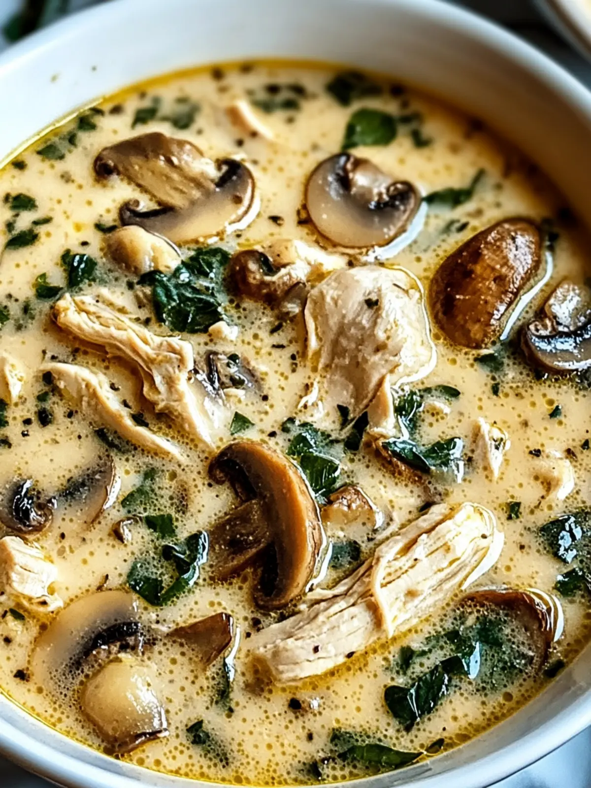 Rotisserie Chicken Mushroom Soup
