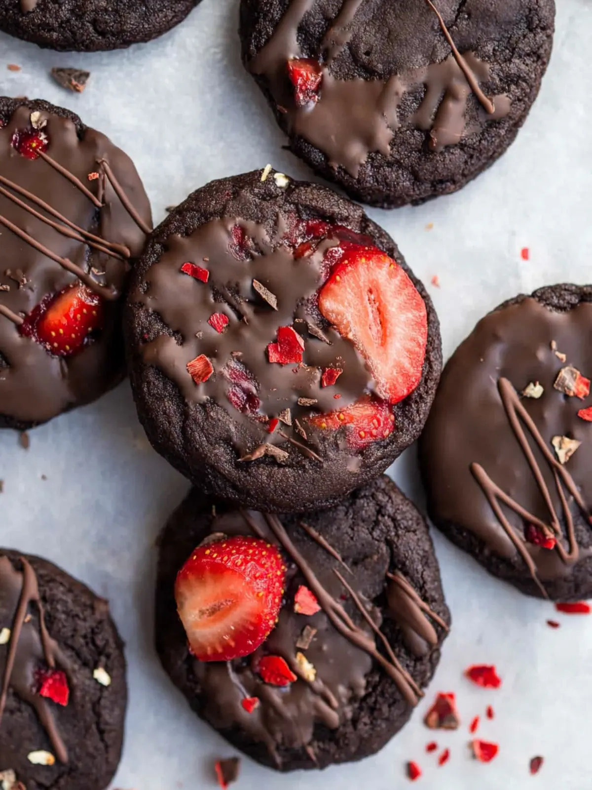 Chocolate Covered Strawberry Cookies