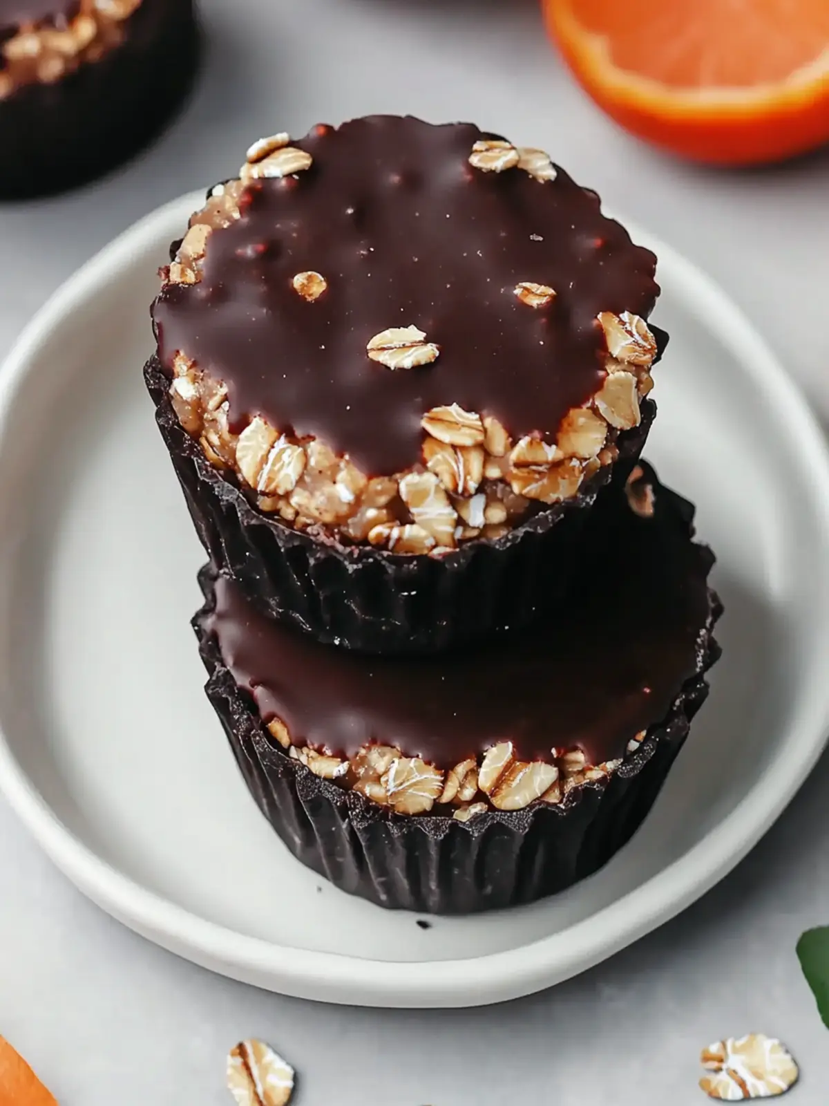 Dark Chocolate Oatmeal Cups