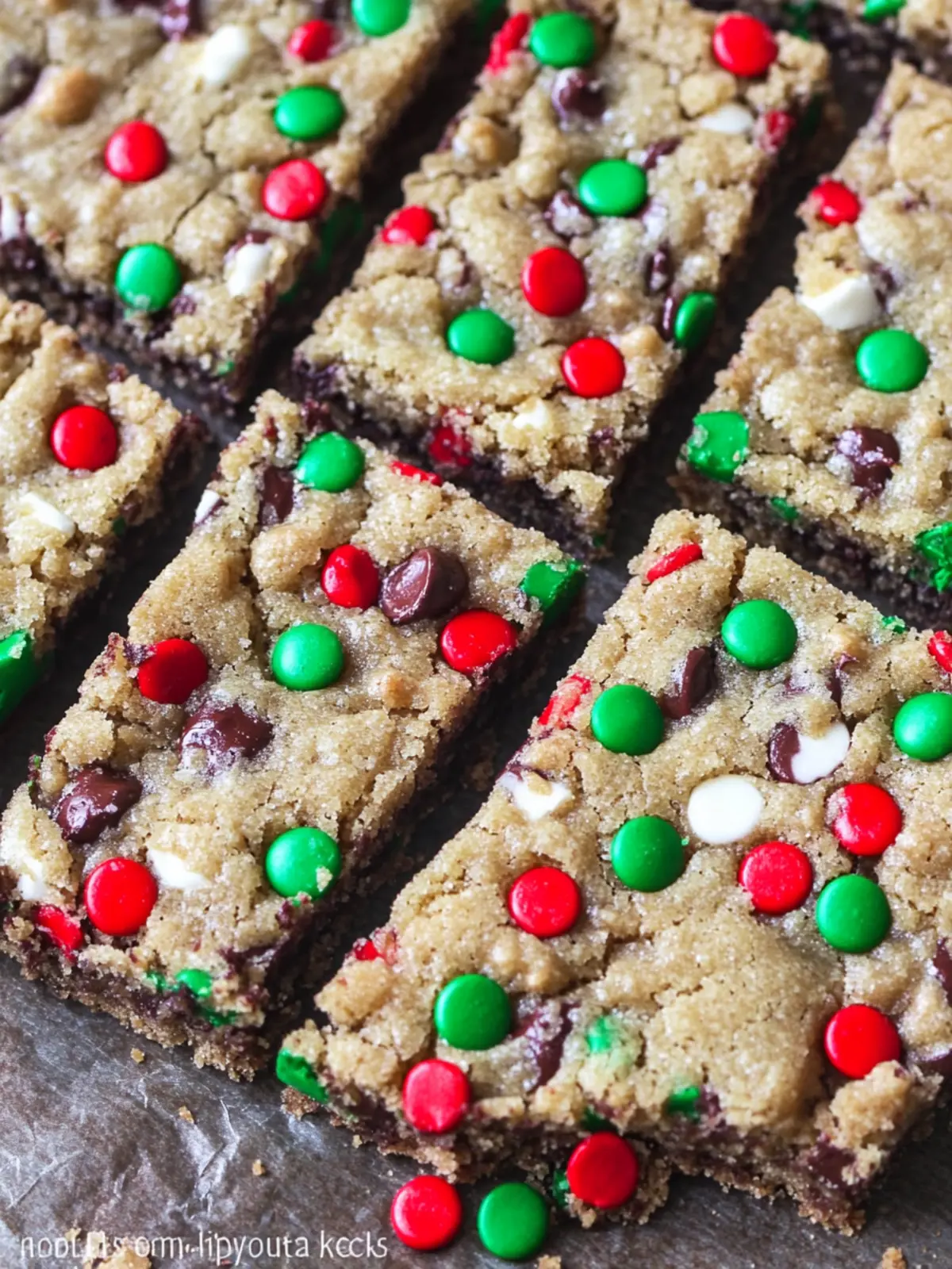 Santa’s Peanut Butter Cookie Bars