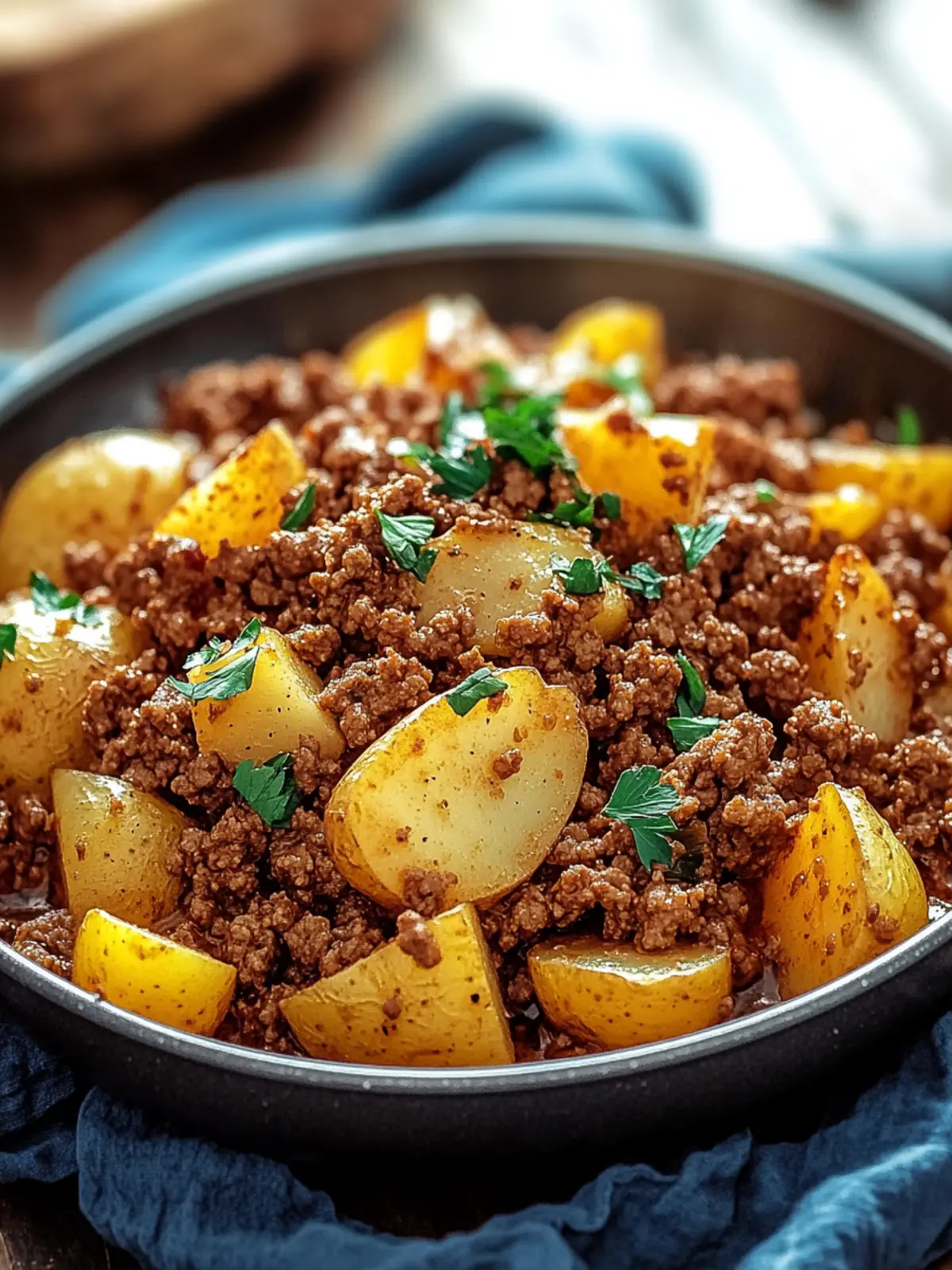 One-Pan Ground Beef with Potatoes