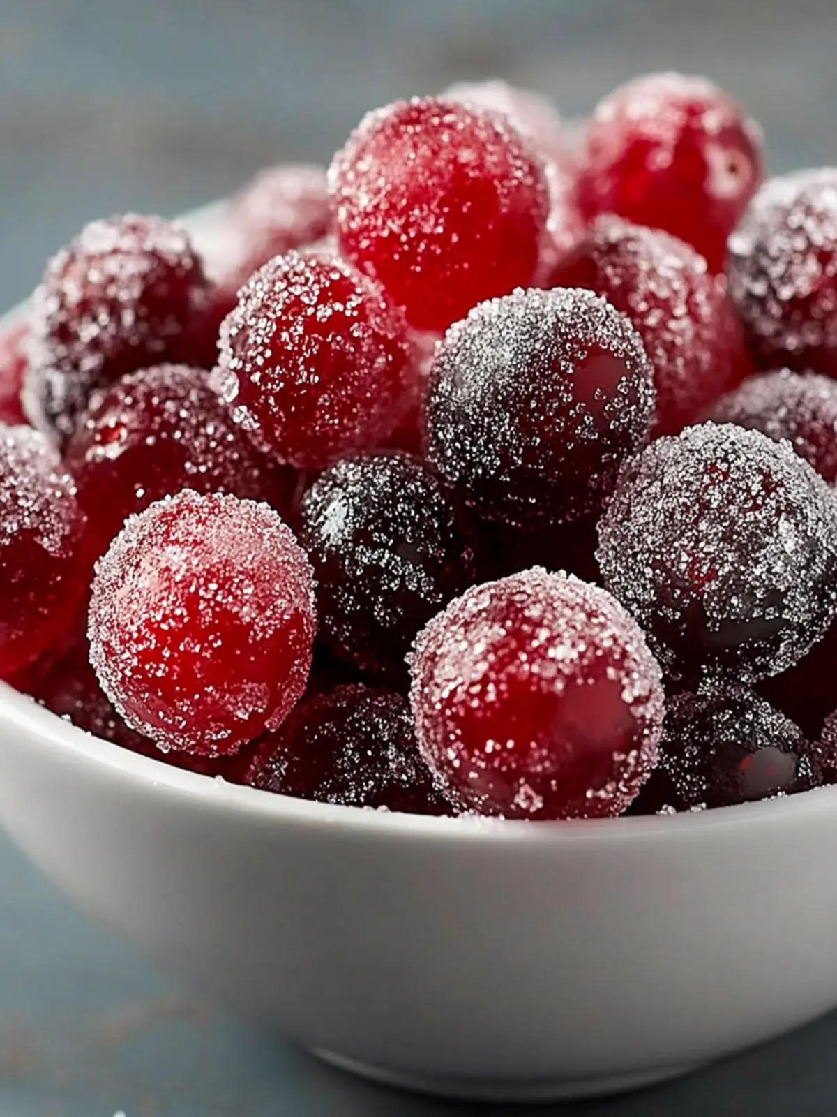 Candied Cranberry Sugar Snack