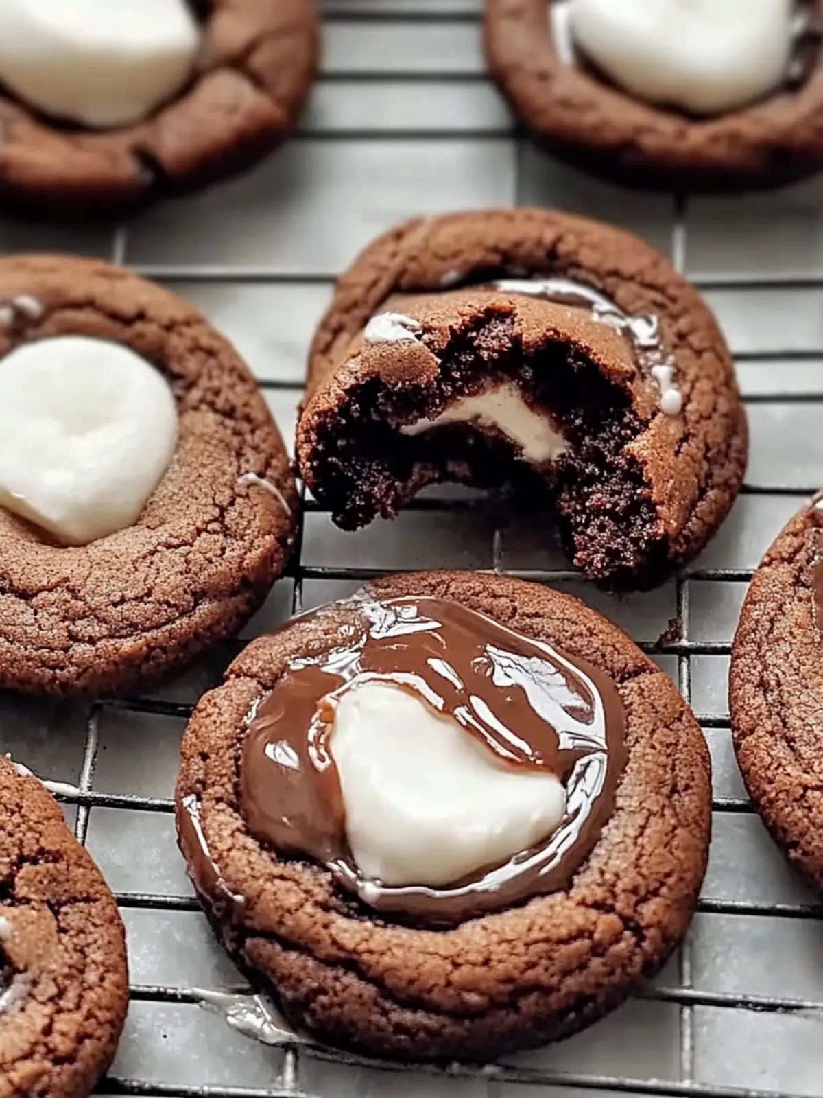 Marshmallow Hot Cocoa Surprise Cookies