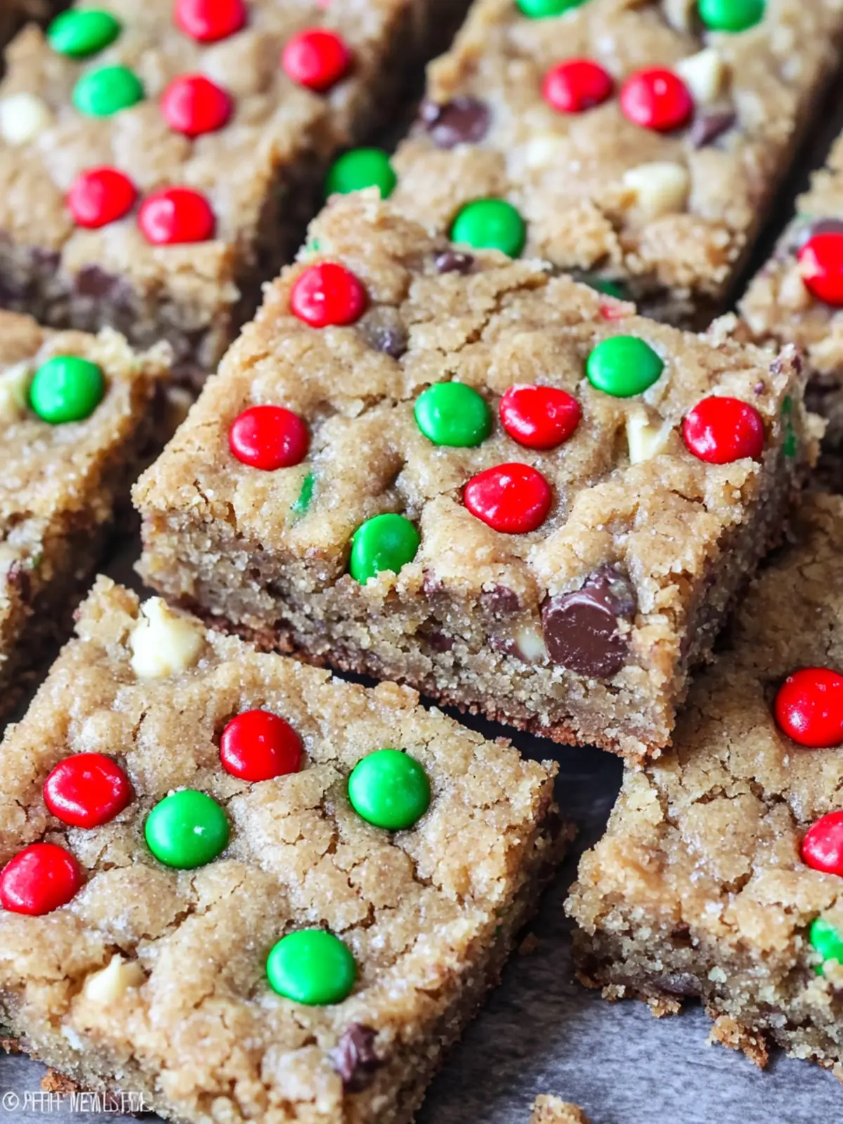 Santa’s Peanut Butter Cookie Bars