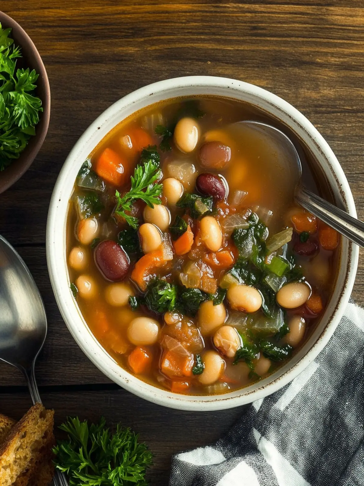 Hearty Mixed Bean Soup