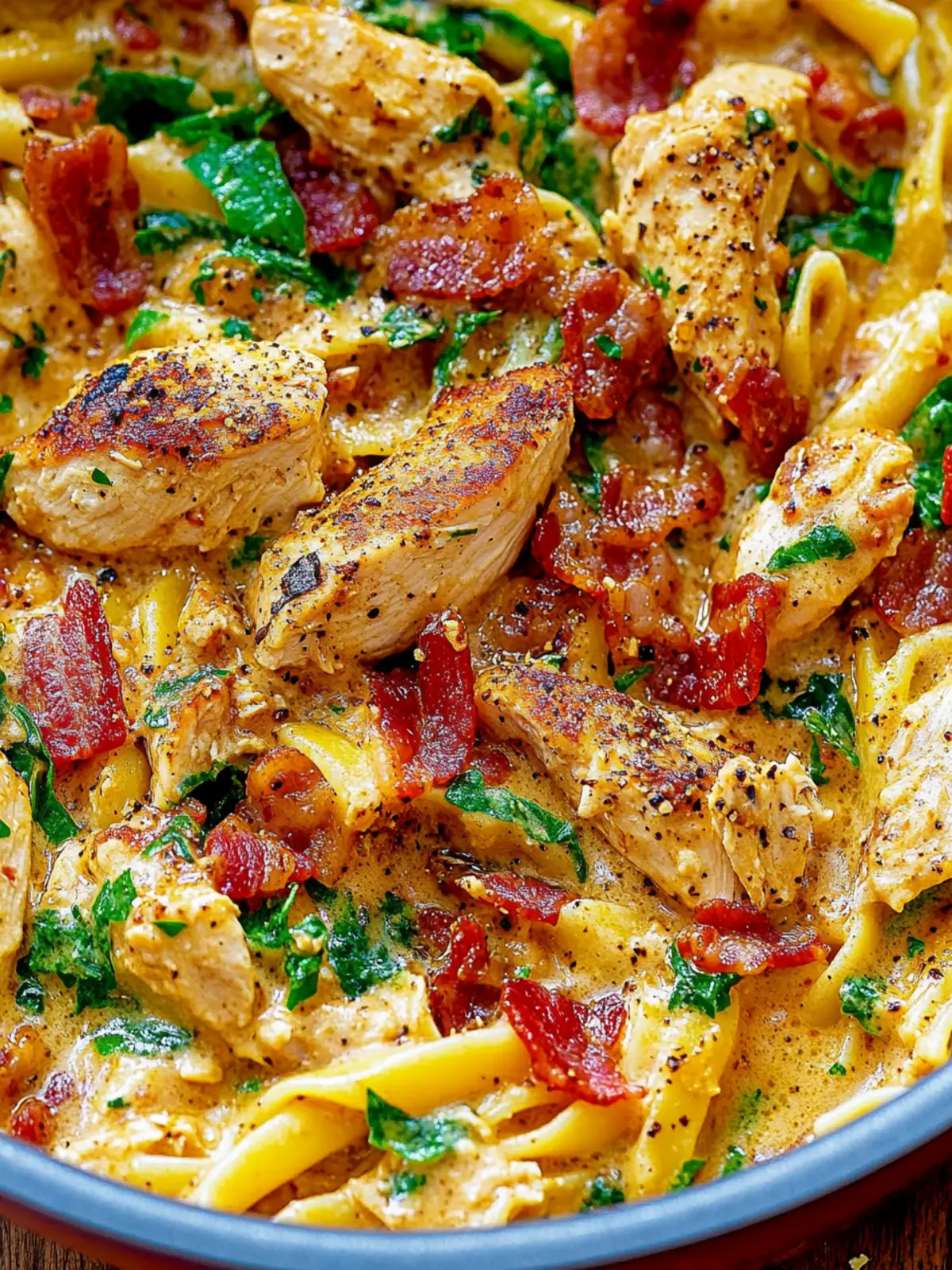 Creamy Chicken Pasta with Bacon