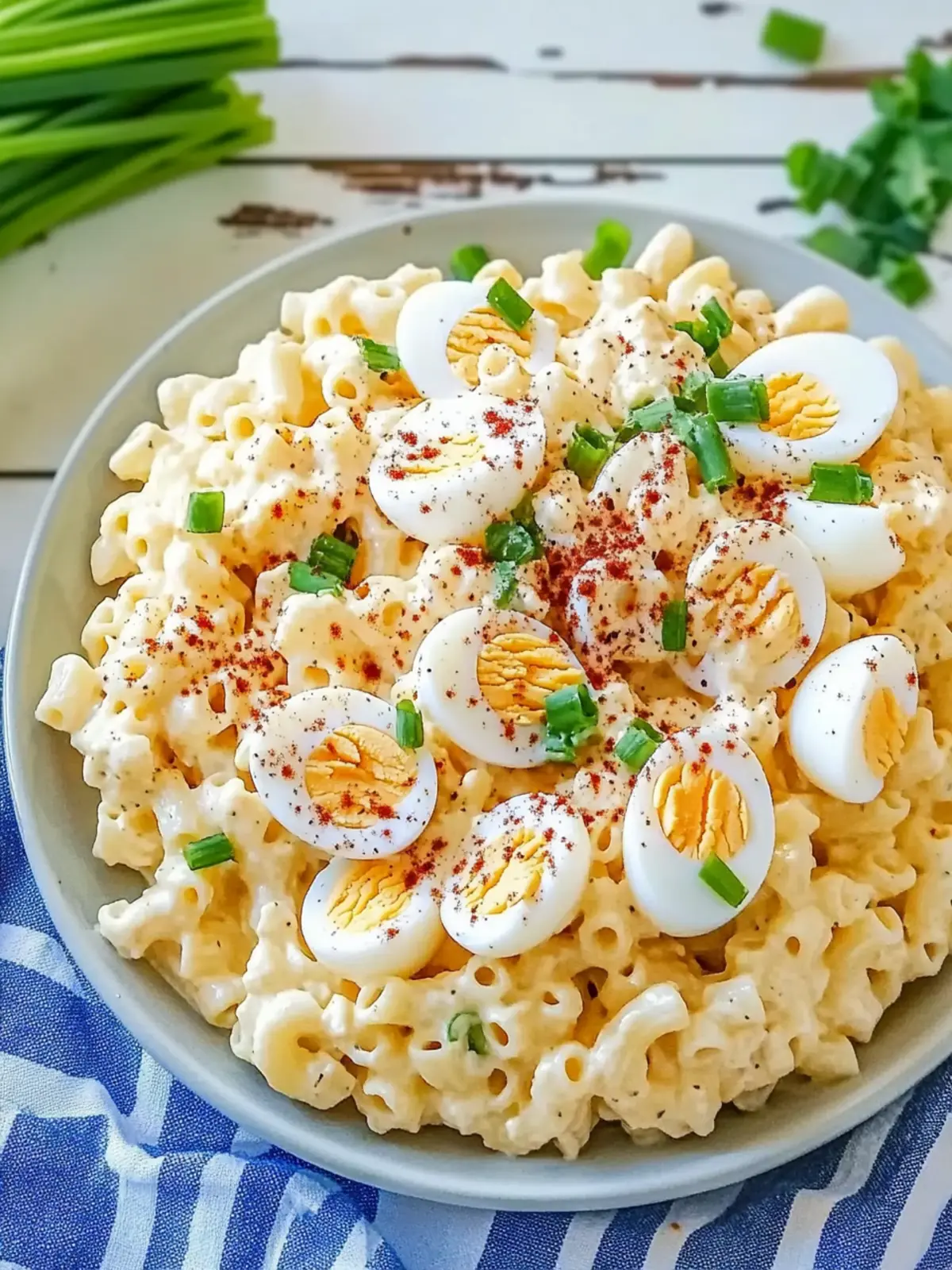 Tasty Deviled Eggs Pasta Salad