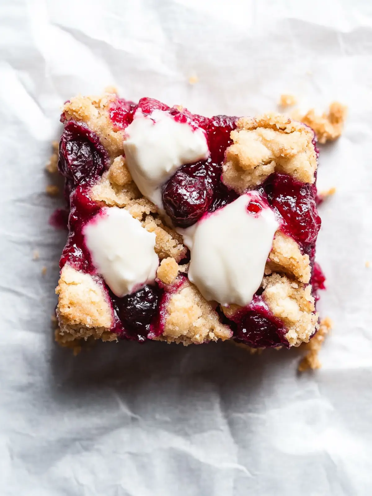 Cranberry Crumble Bars