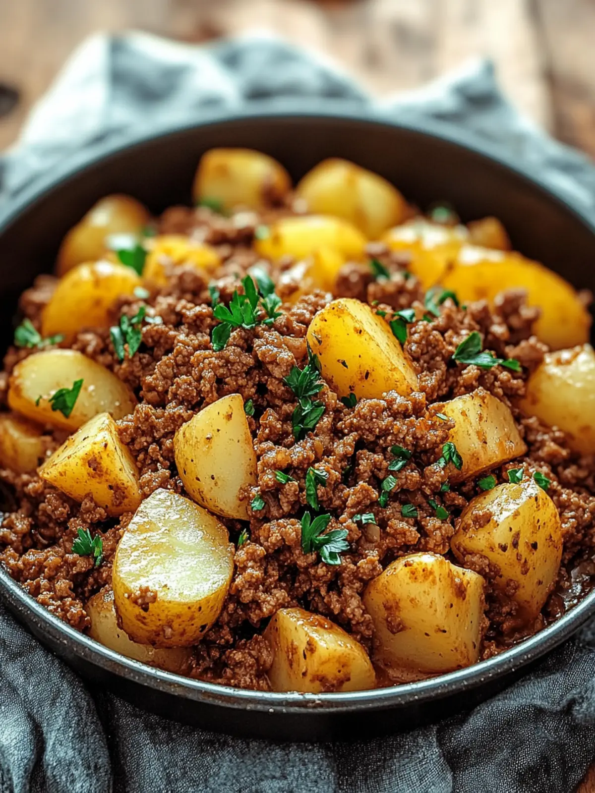One-Pan Ground Beef with Potatoes