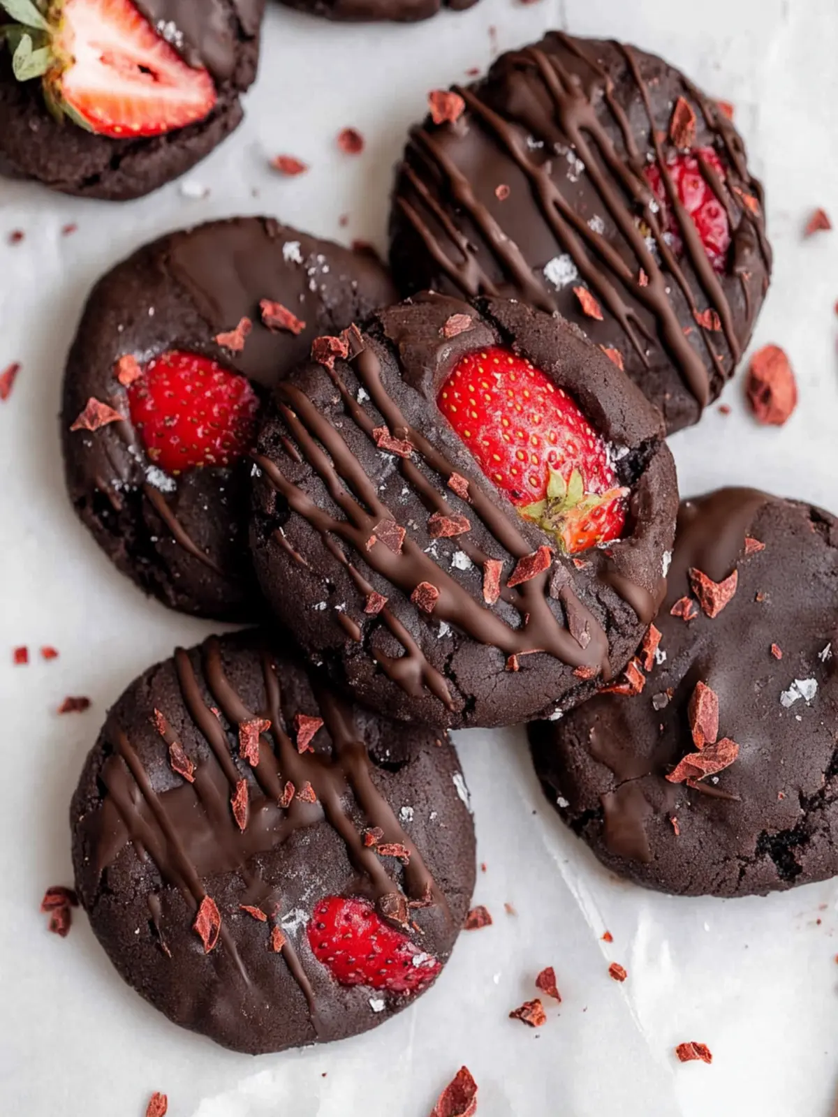 Chocolate Covered Strawberry Cookies