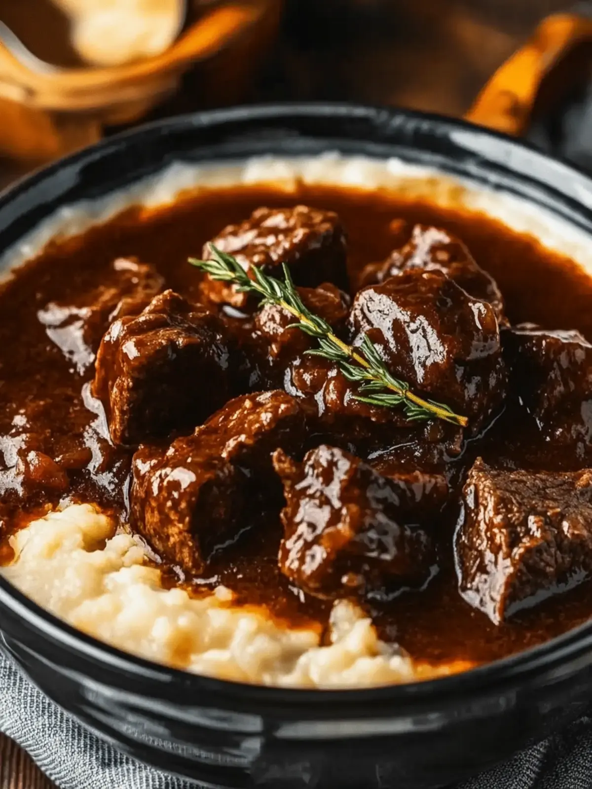 Slow Cooker Beef Manhattan