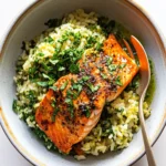 Curried Salmon & Herby Rice