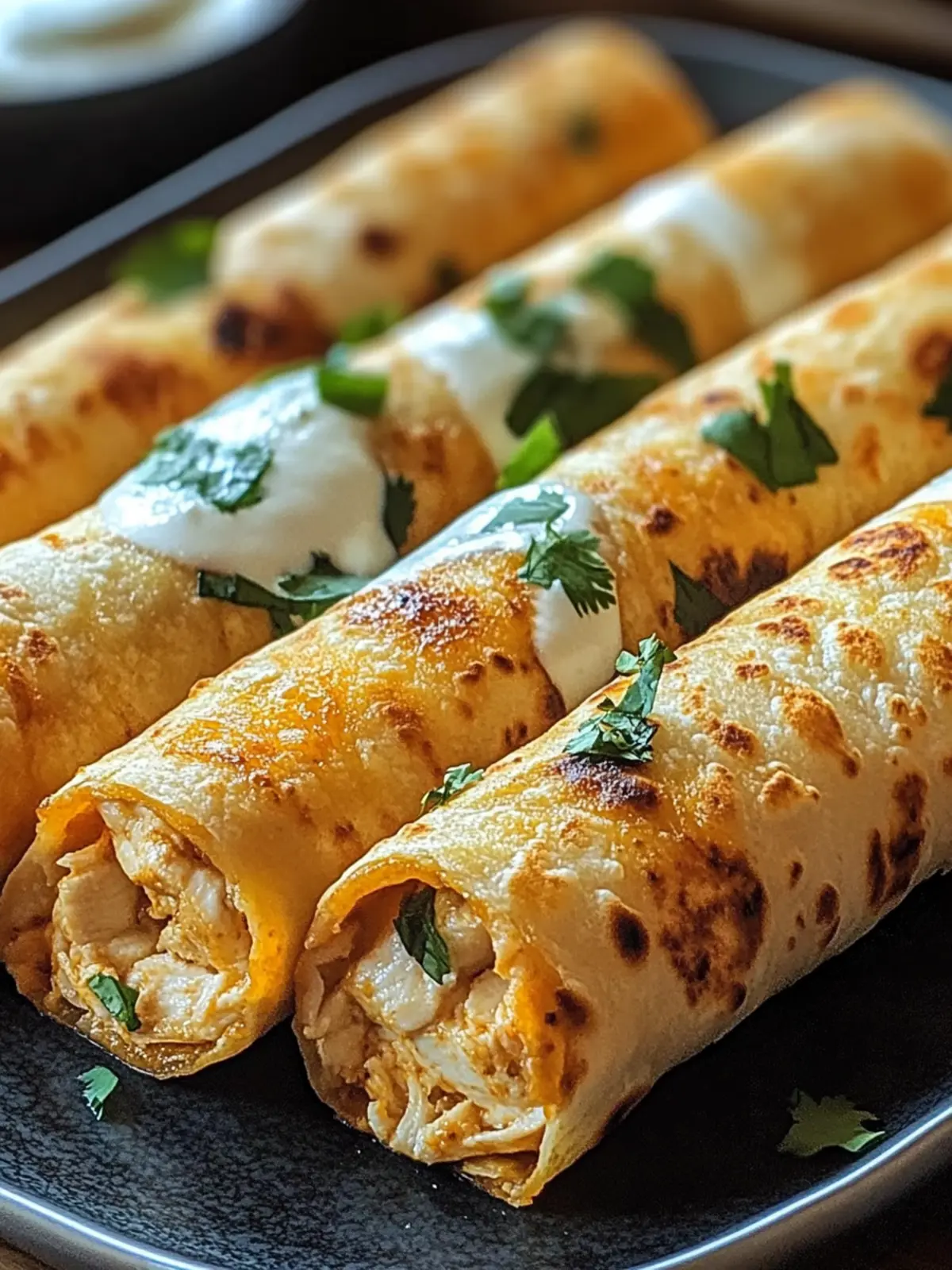 Crispy Chicken Taquitos