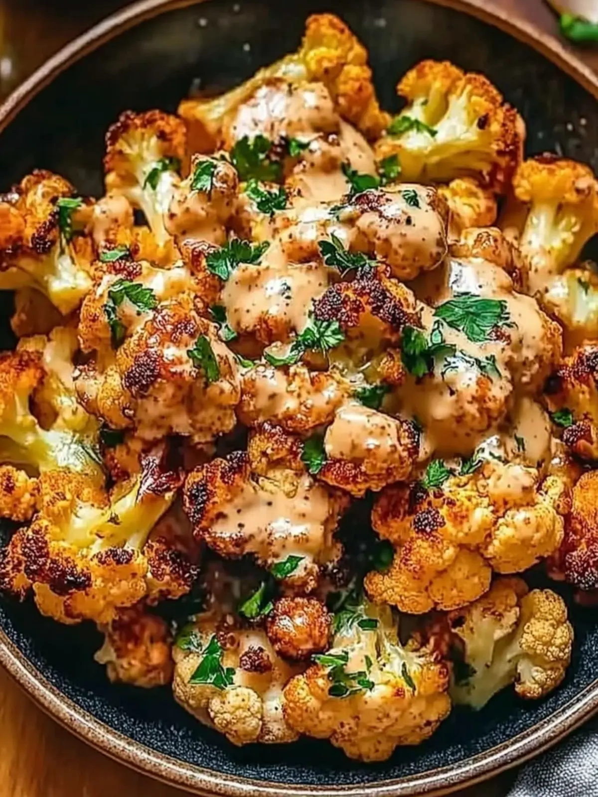 Moroccan Cauliflower with Tahini-Honey