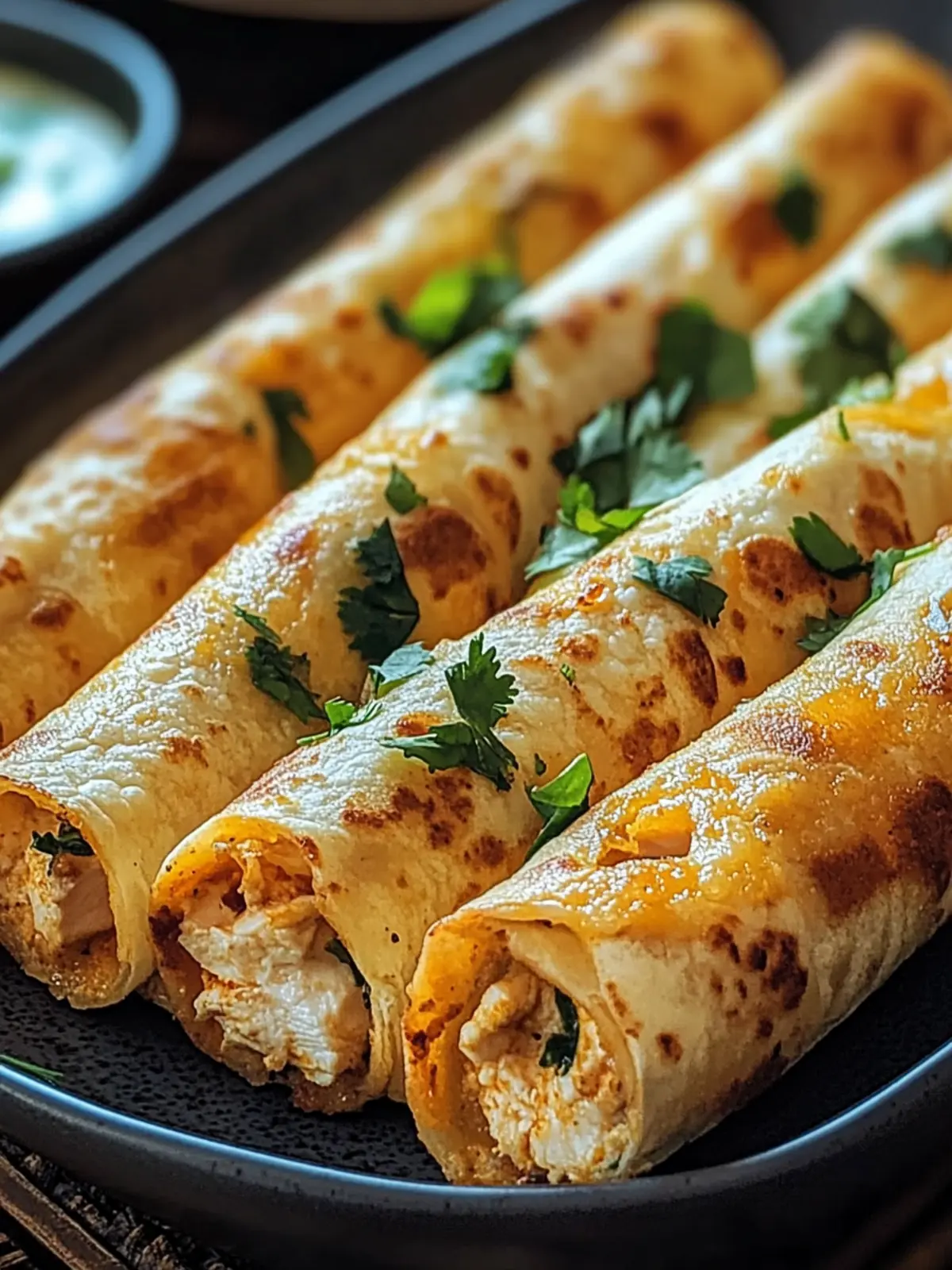 Crispy Chicken Taquitos