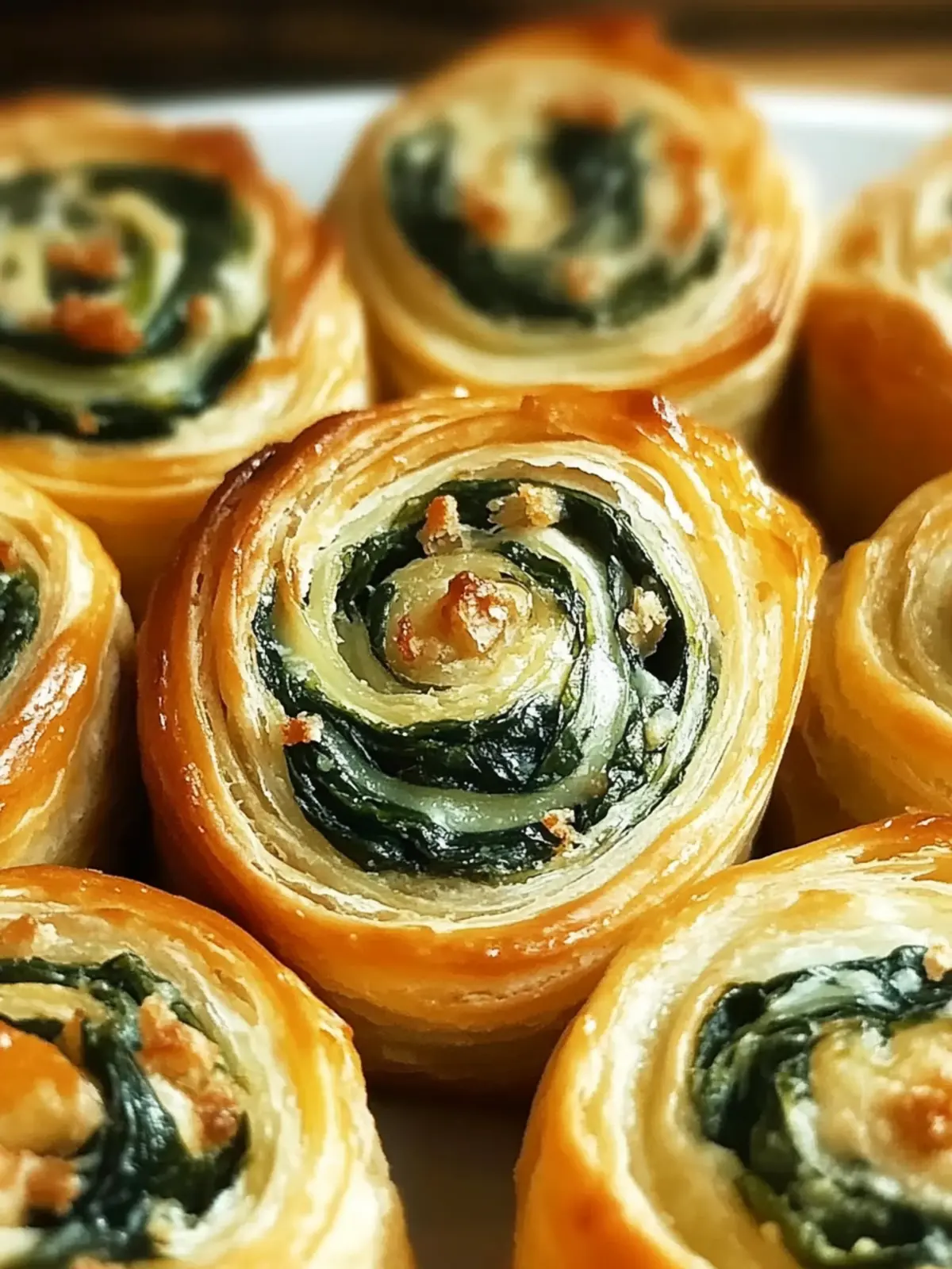 Cheesy Spinach Pinwheels