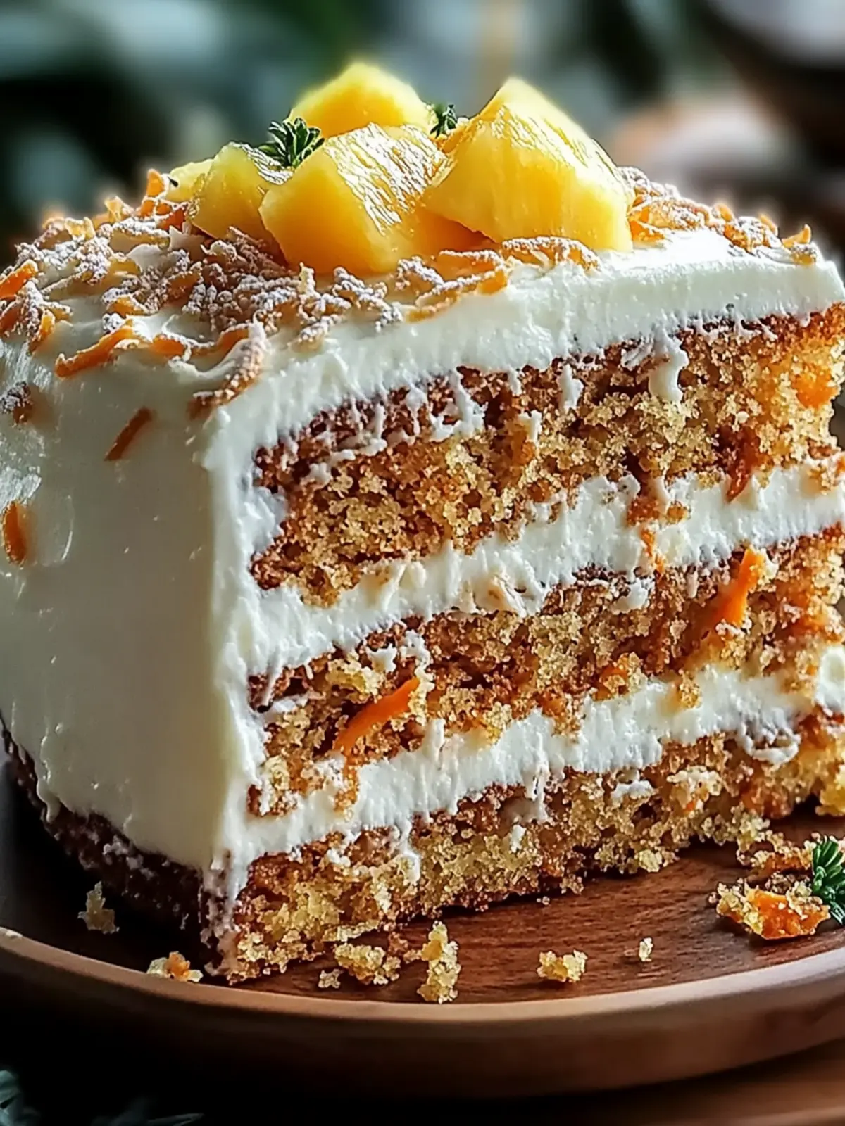 Christmas Hawaiian Carrot Pineapple Cake