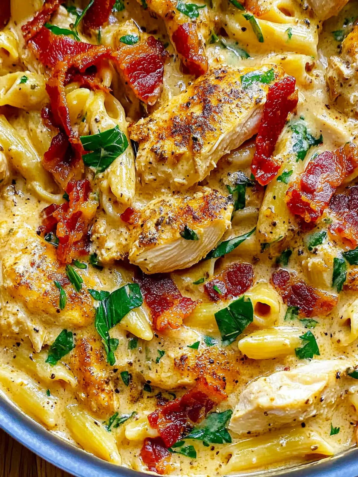 Creamy Chicken Pasta with Bacon