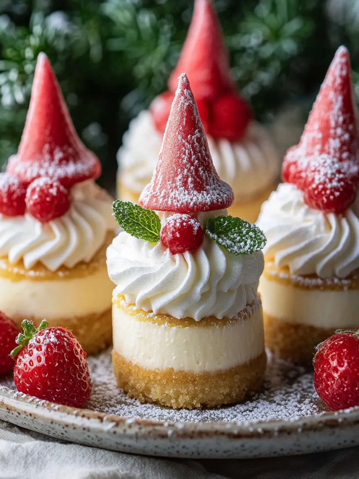 Gnome Mini Cheesecakes