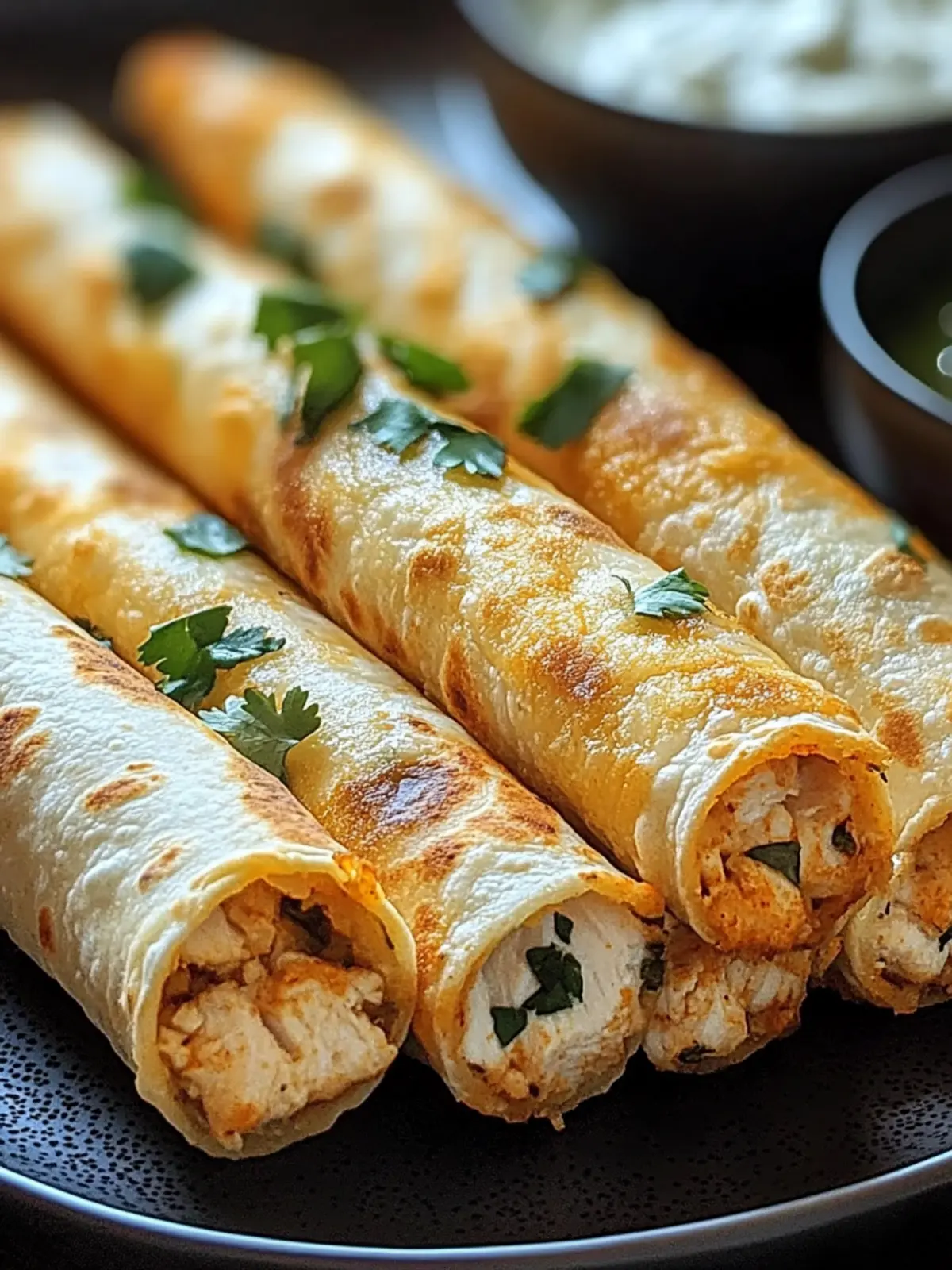 Crispy Chicken Taquitos