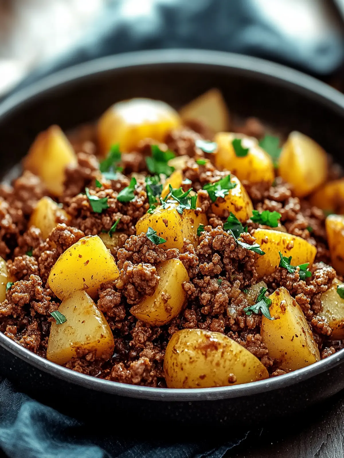 One-Pan Ground Beef with Potatoes