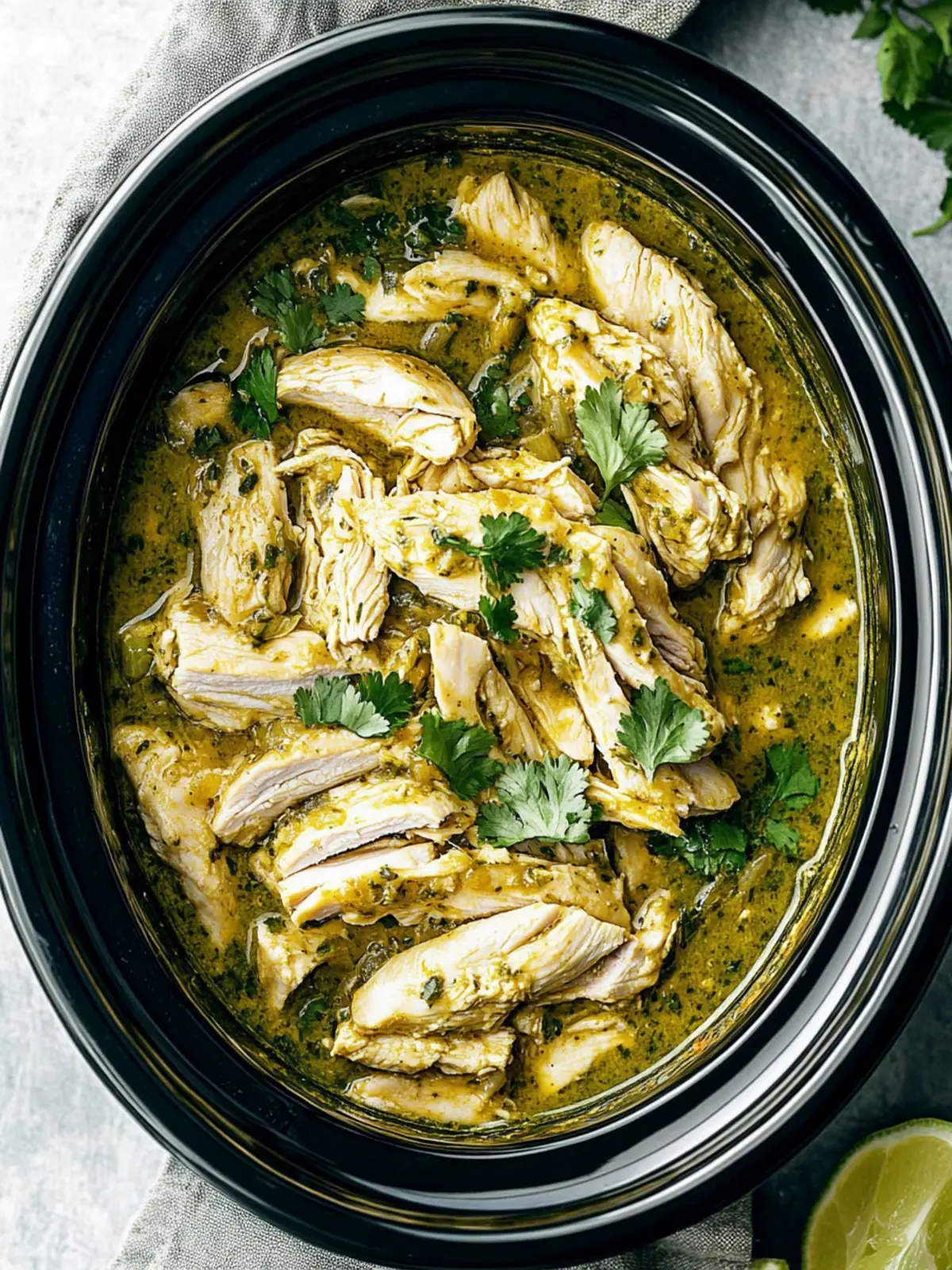 Crockpot Salsa Verde Chicken