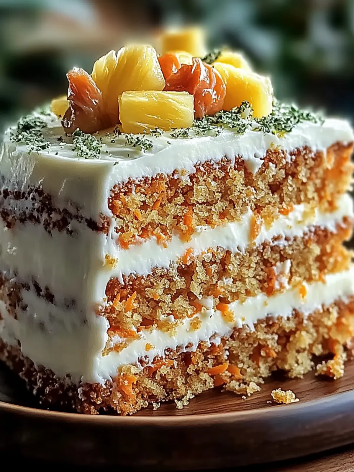 Christmas Hawaiian Carrot Pineapple Cake