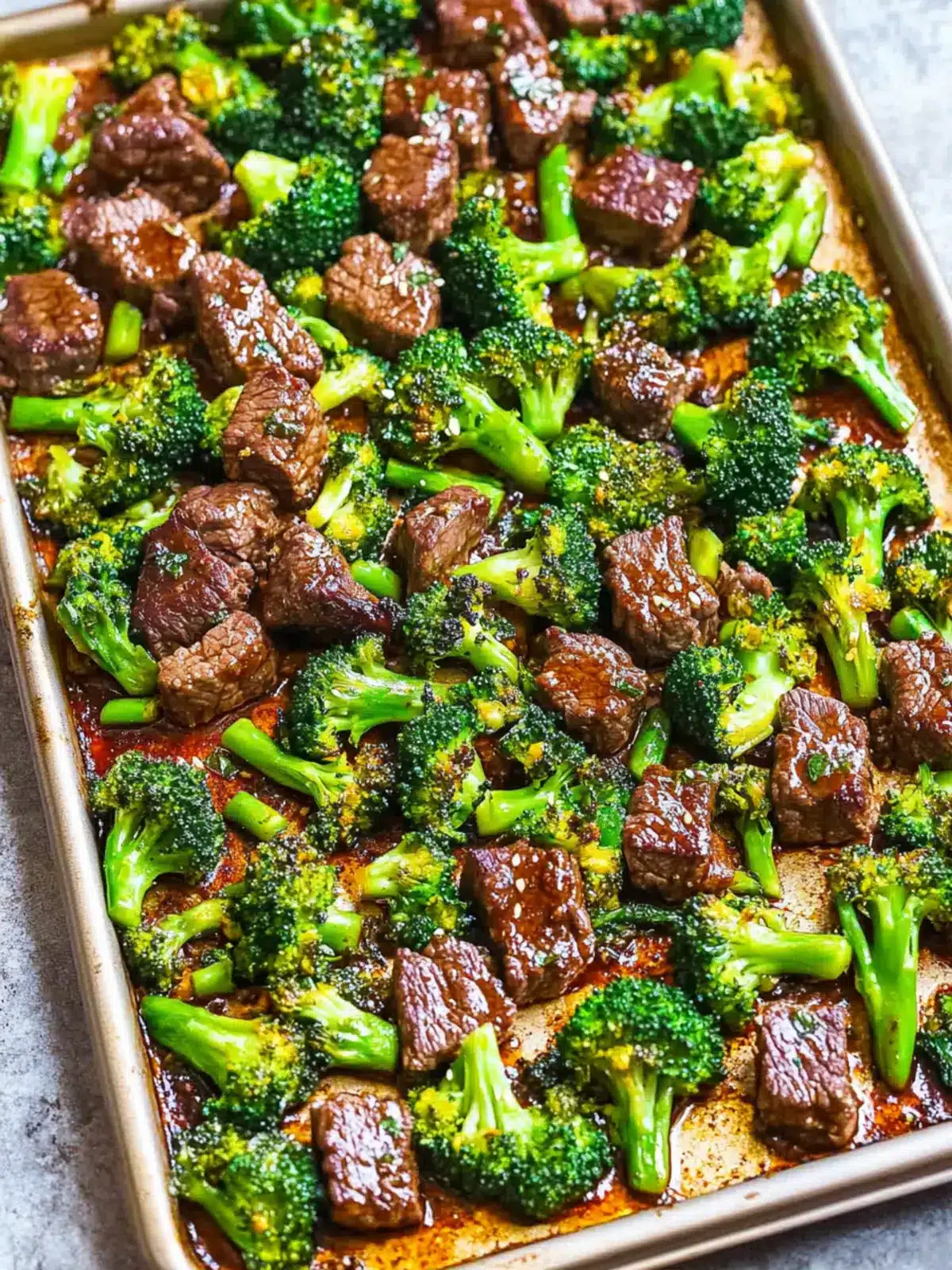 Sheet Pan Beef and Broccoli