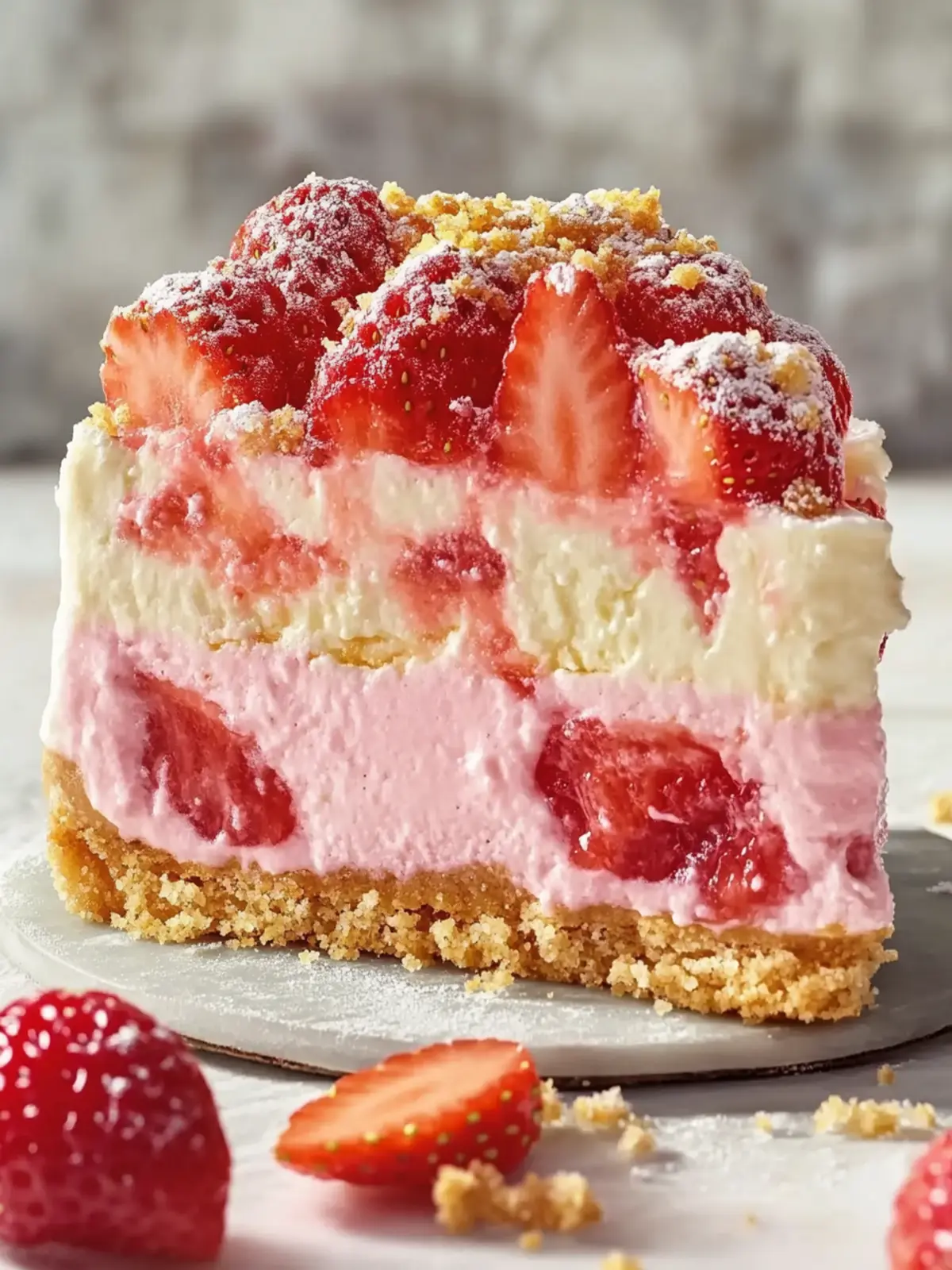 Strawberry Shortcake Cheesecake