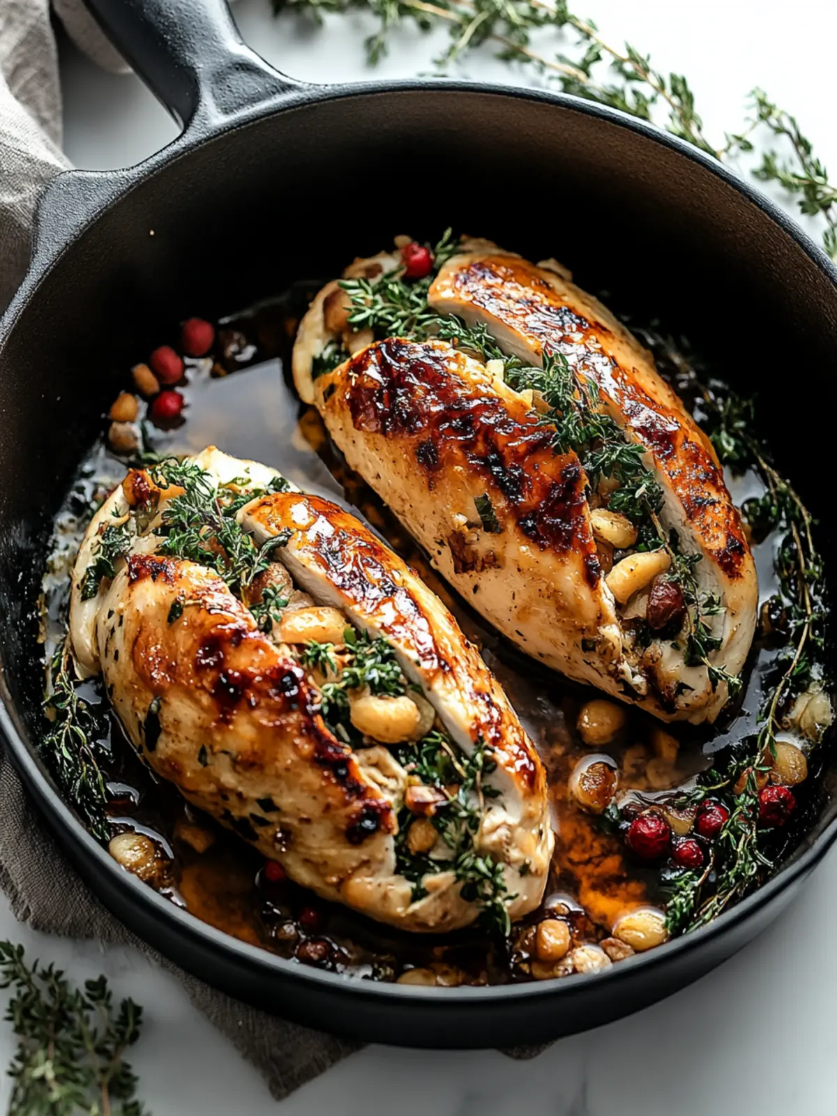 Christmas Stuffed Chicken Breast