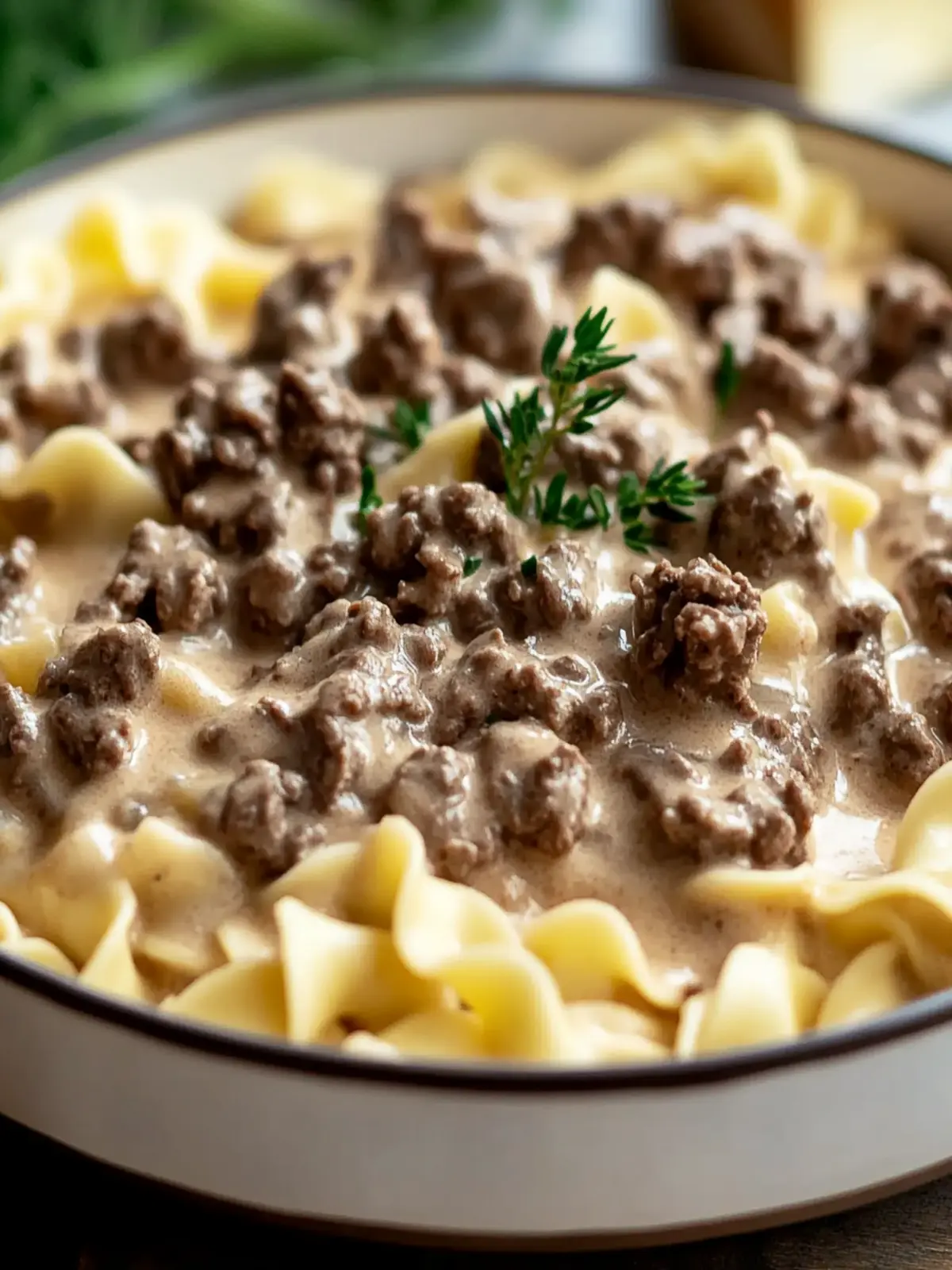 Beef Stroganoff with Ground Beef