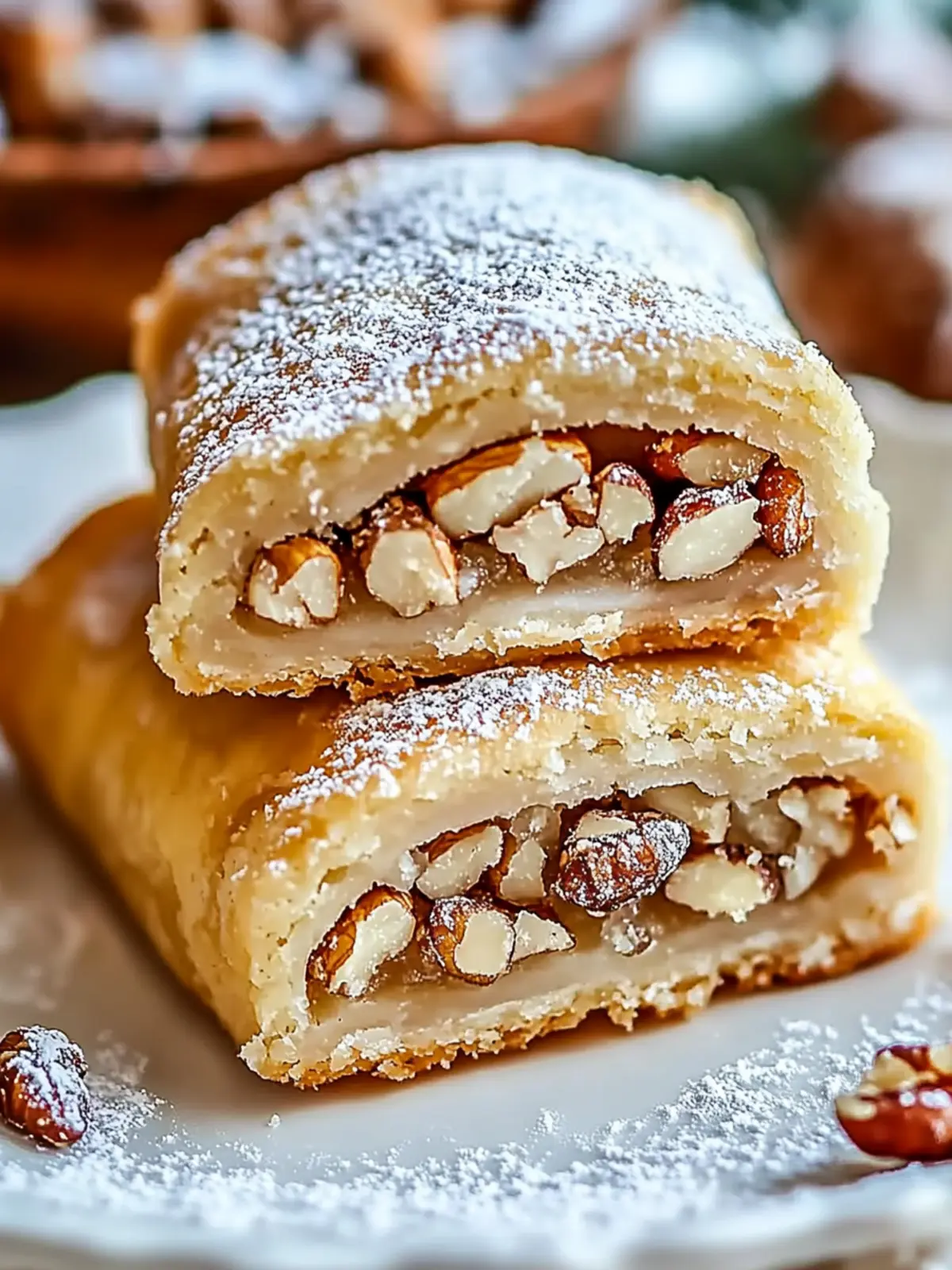 Italian Nut Roll Cookies