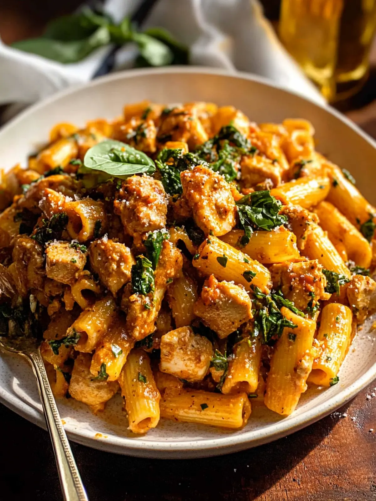Spicy Tuscan Chicken Pasta
