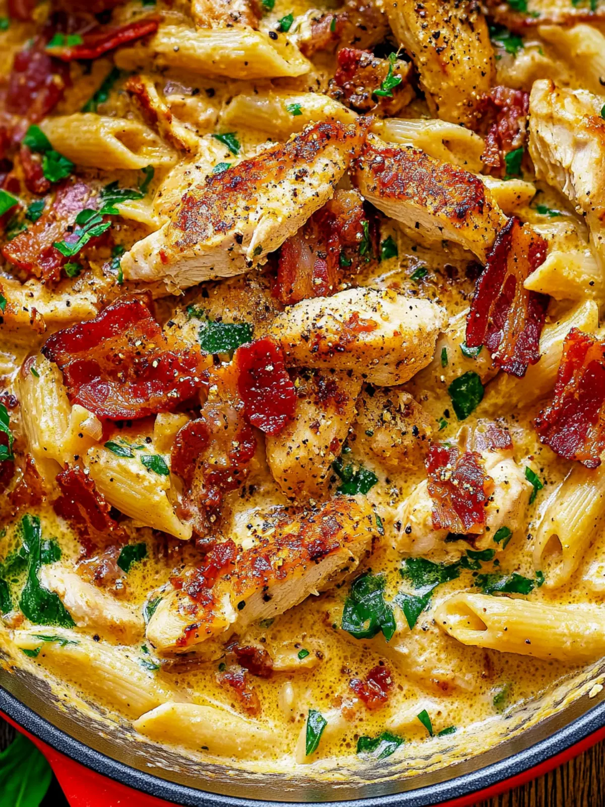 Creamy Chicken Pasta with Bacon