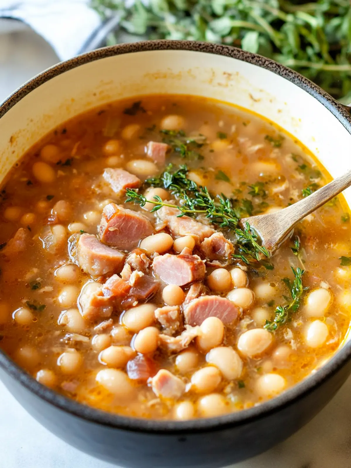 Easy Navy Bean Ham Bone Soup