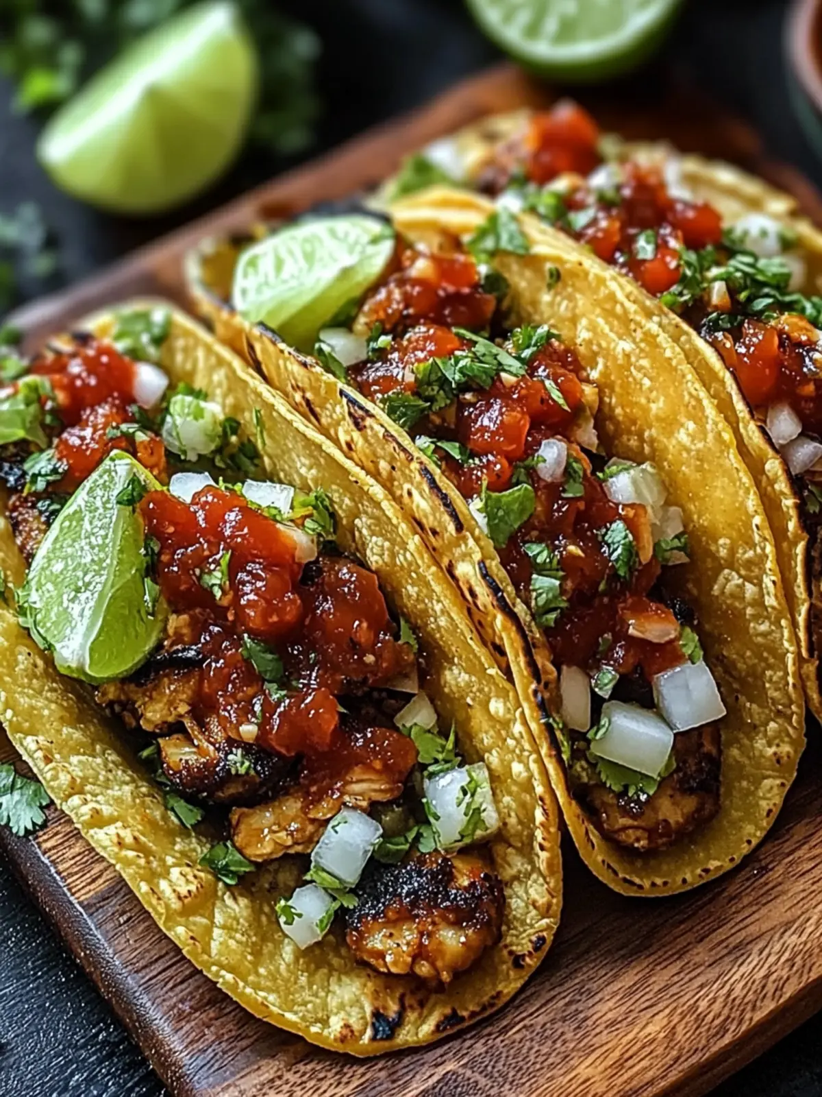 Spicy Hatch Chili Chicken Mini Tacos