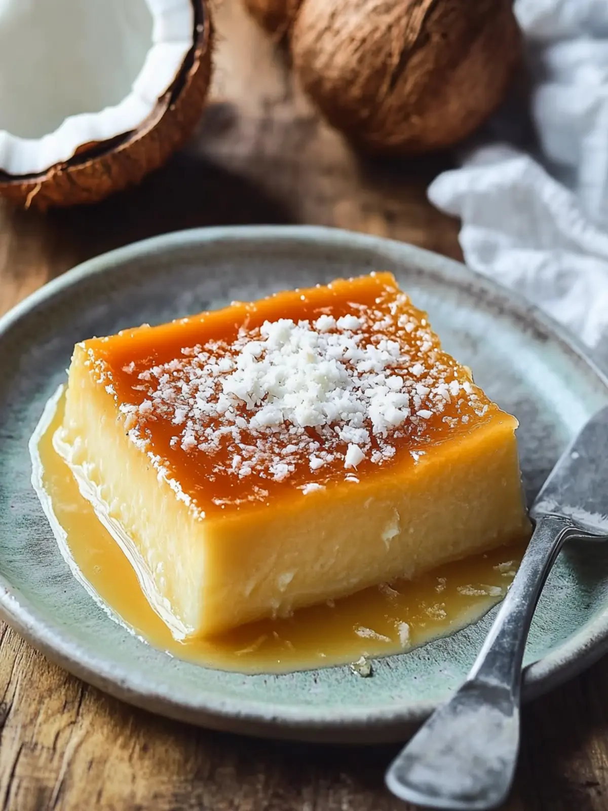 French Antilles Coconut Flan