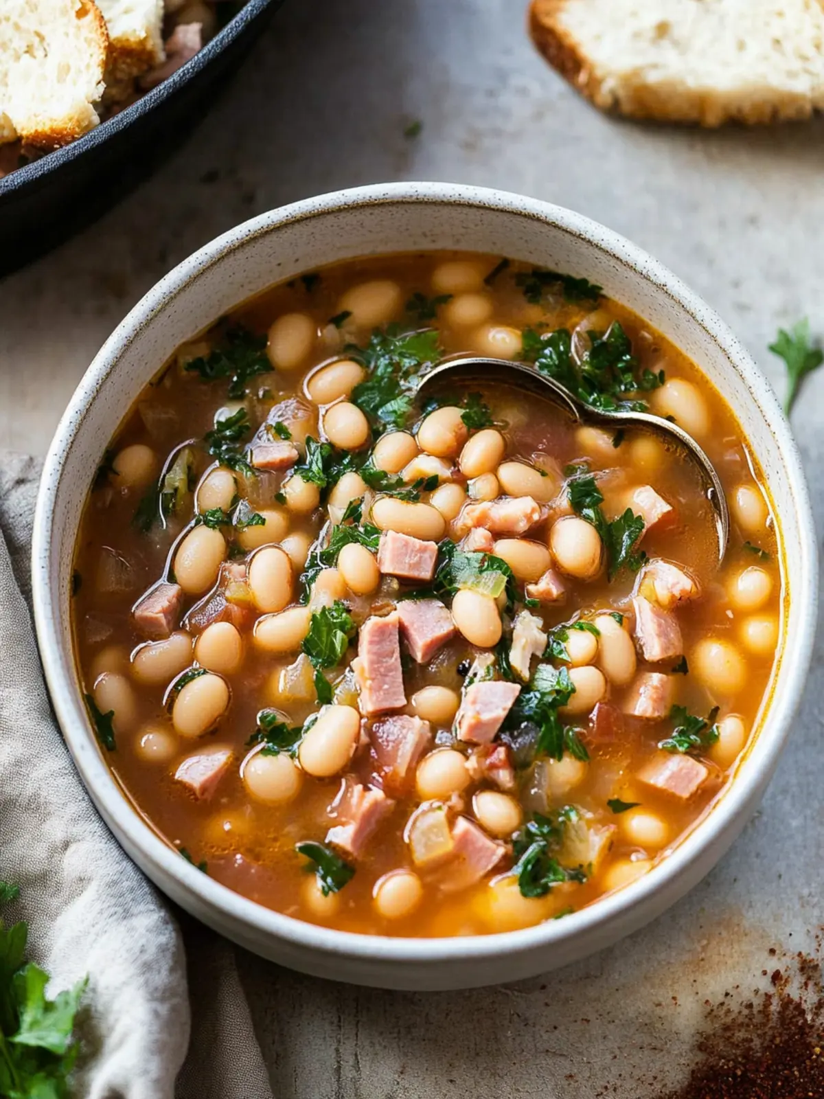 Ham and Cannellini Bean Soup