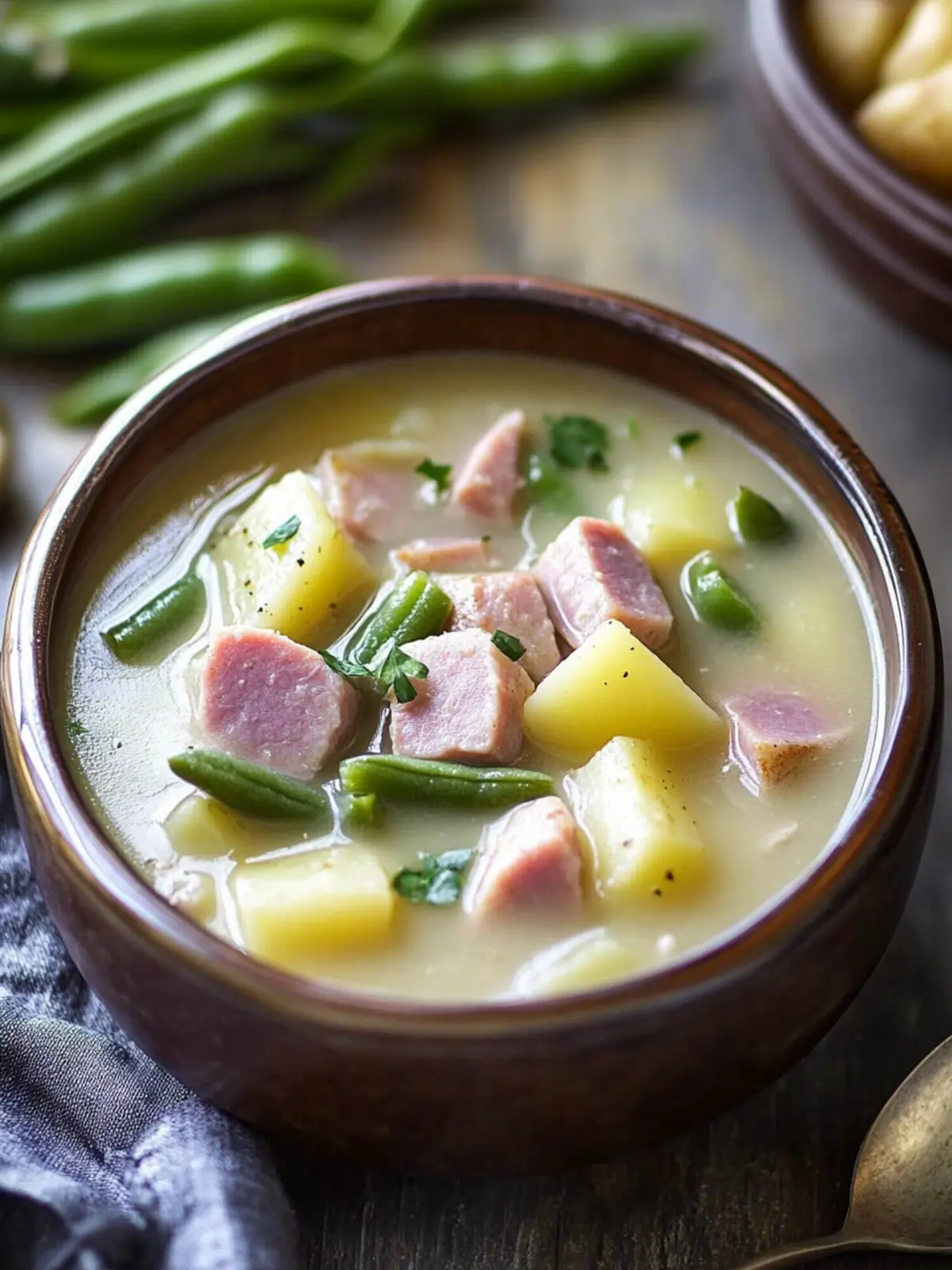 Ham, Potato, and Green Bean Soup