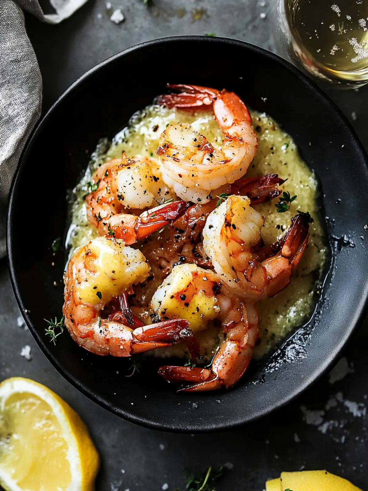 Prosecco Butter Poached Shrimp