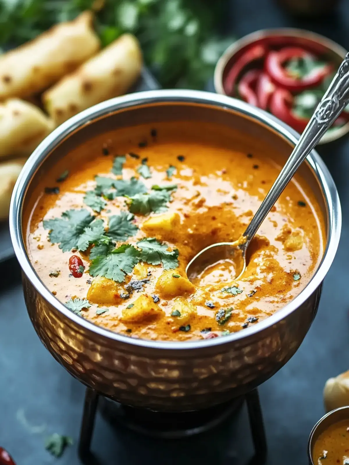 Spicy Pav Bhaji Fondue