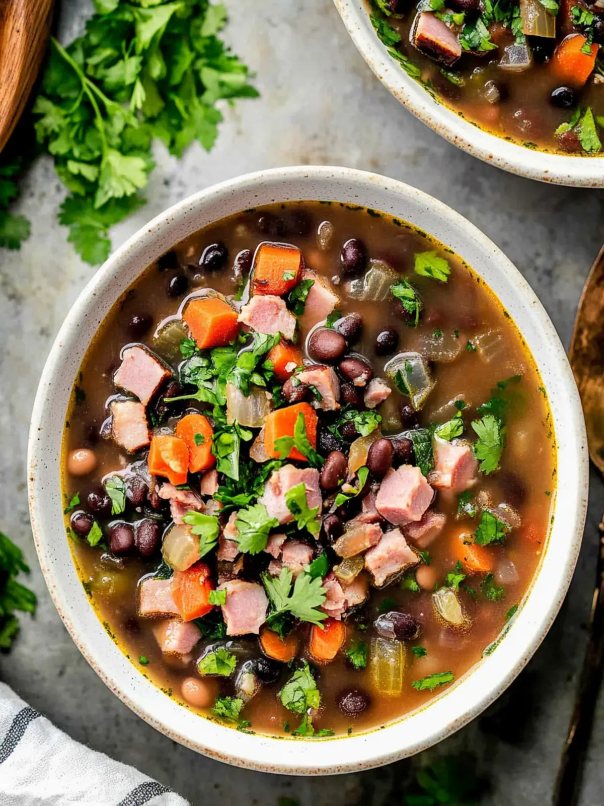 Black Bean and Ham Soup