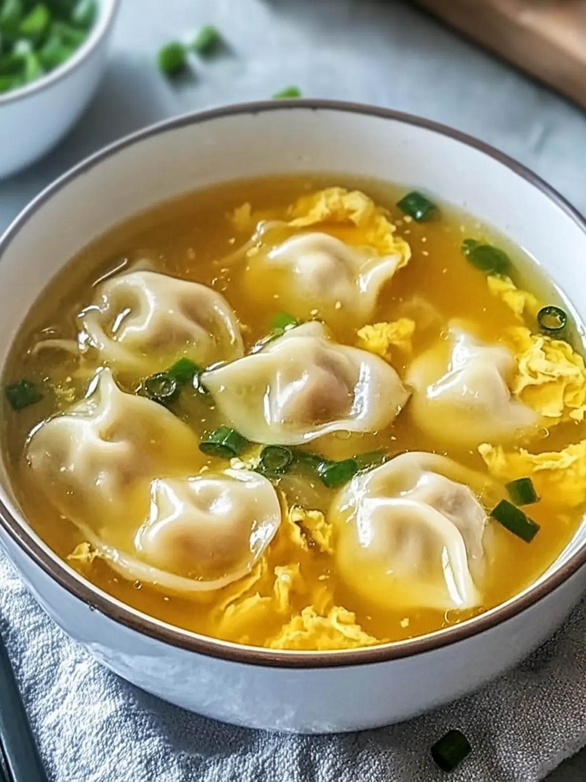 Chinese Wonton Egg Drop Soup