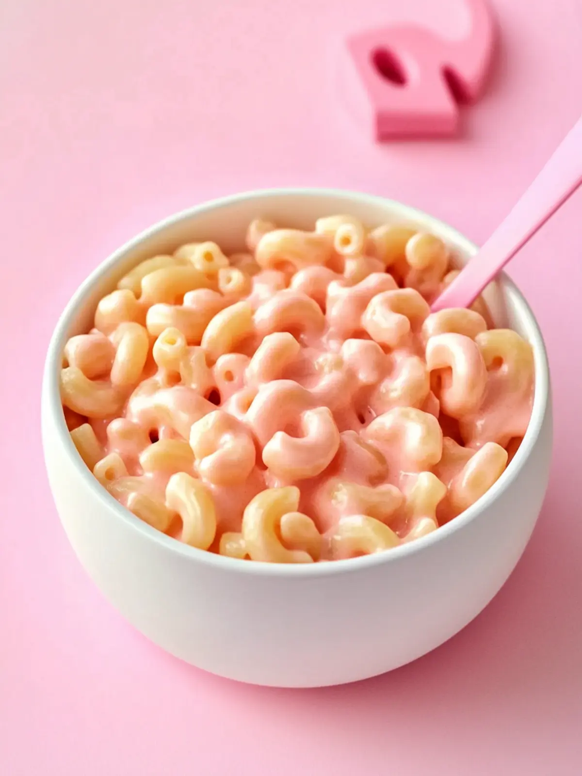 Juicy Pink Mac and Cheese