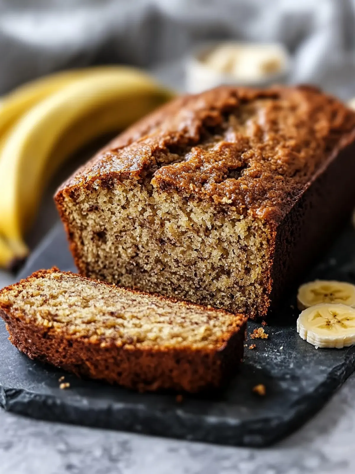 Eggless Banana Bread