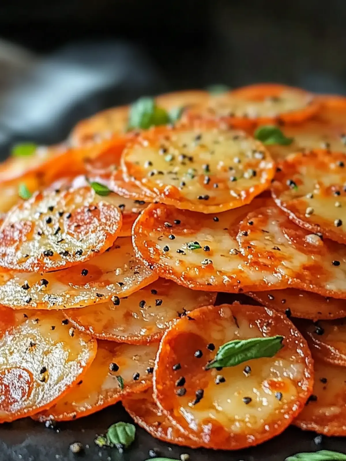 Pepperoni Cheese Crisps