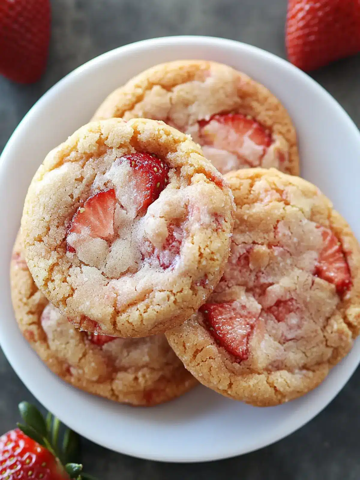 Strawberry Kiss Cookies