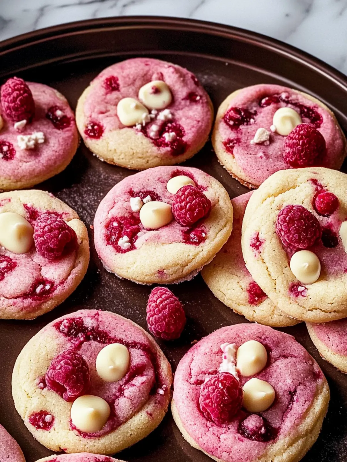 Raspberry White Chocolate Sugar Cookies